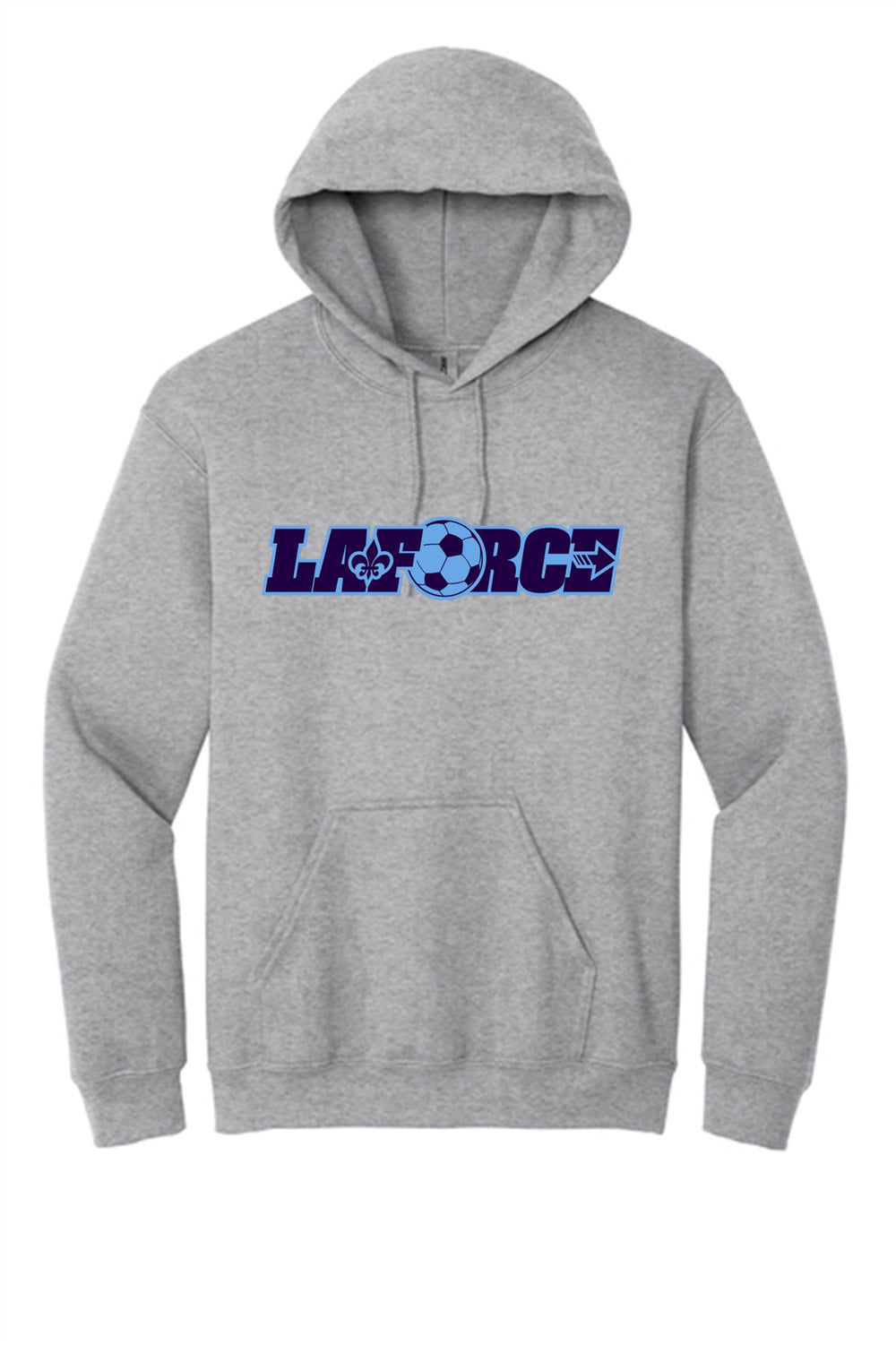 LA FORCE Spirit Hooded Sweatshirt LA FORCE Spiritwear Sport Grey Youth Small - Third Coast Soccer