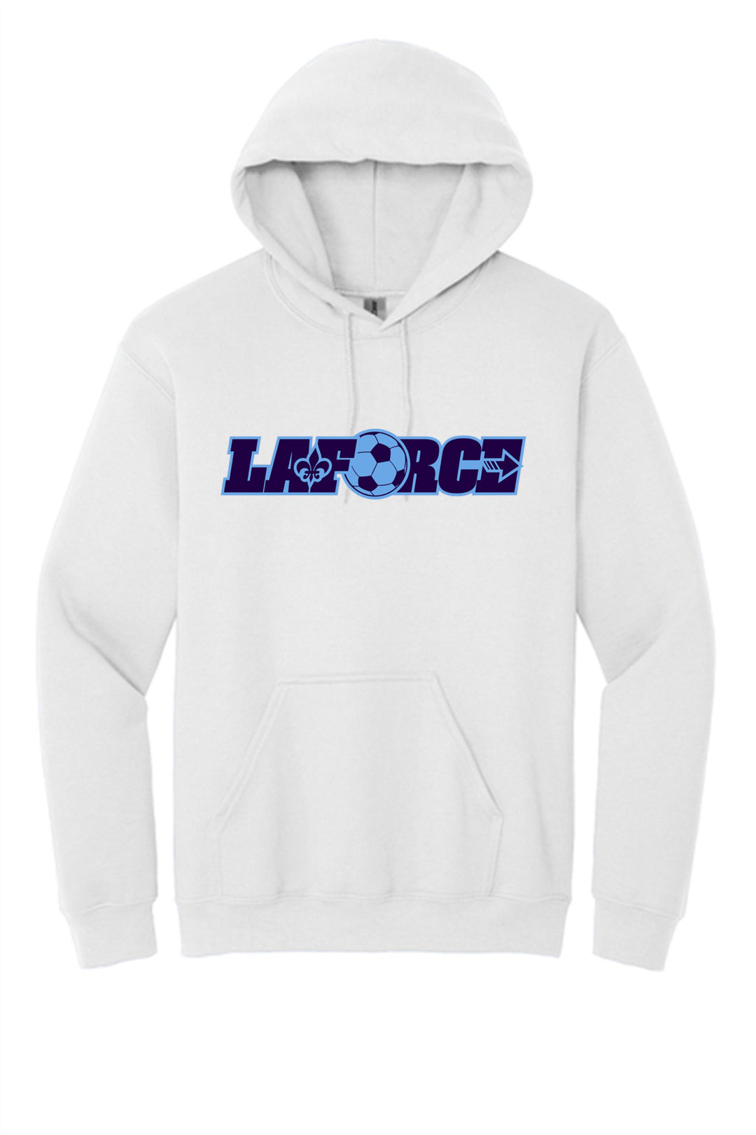 LA FORCE Spirit Hooded Sweatshirt LA FORCE Spiritwear White Youth Small - Third Coast Soccer