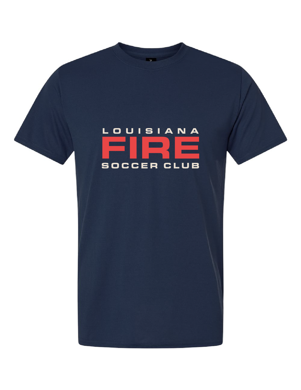 Louisiana Fire Wordmark Tee Louisiana Fire Spiritwear Navy Mens Small - Third Coast Soccer