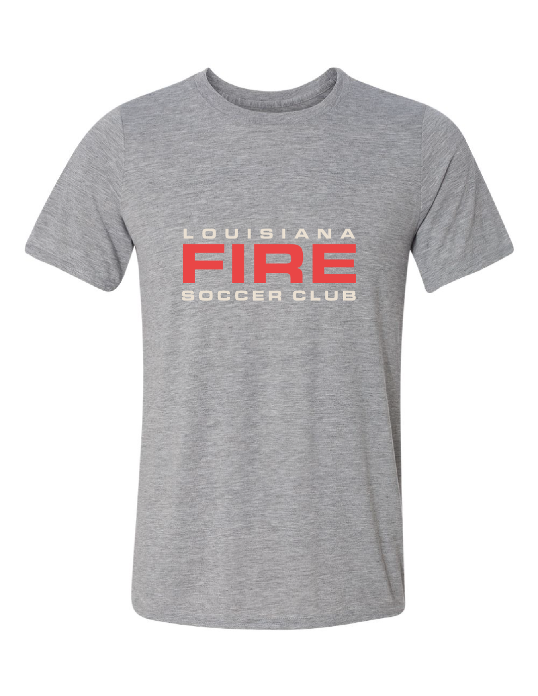 Louisiana Fire Wordmark Tee Louisiana Fire Spiritwear Sport Grey Mens Small - Third Coast Soccer