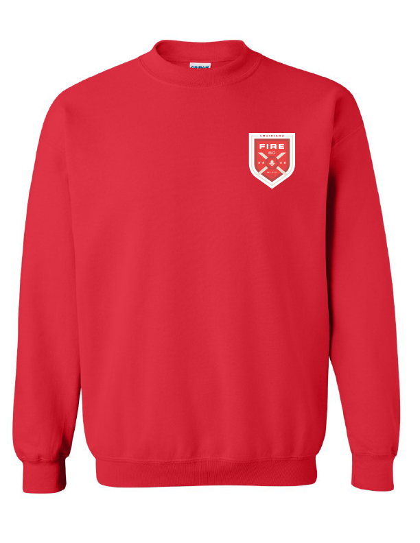 Louisiana Fire SC Sweatshirt Louisiana Fire SC Spiritwear Red Youth Small - Third Coast Soccer