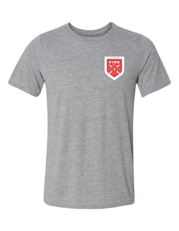 Louisiana Fire SC Tee Louisiana Fire Spiritwear Sport Grey Mens Small - Third Coast Soccer