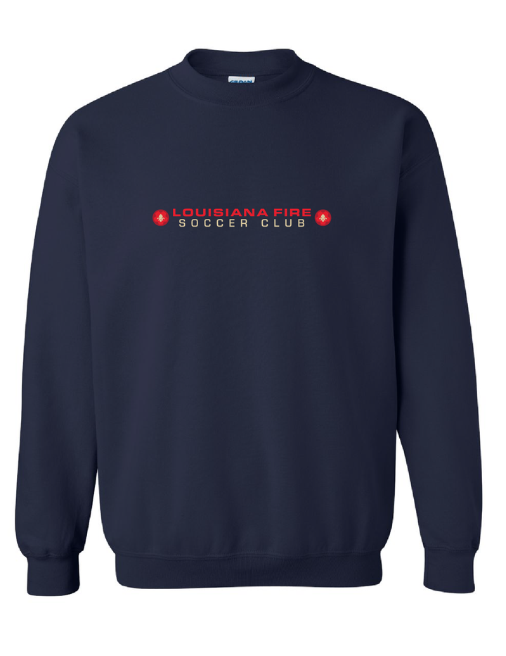 Louisiana Fire Stack Sweatshirt Louisiana Fire SC Spiritwear Navy Youth Small - Third Coast Soccer