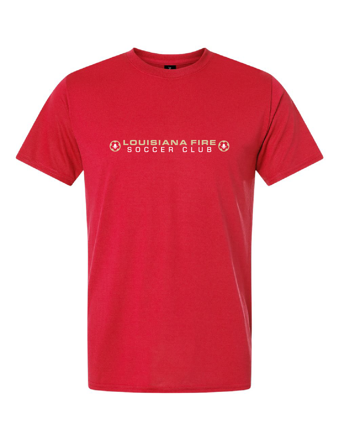 Louisiana Fire Stack Tee Louisiana Fire Spiritwear Red Mens Small - Third Coast Soccer