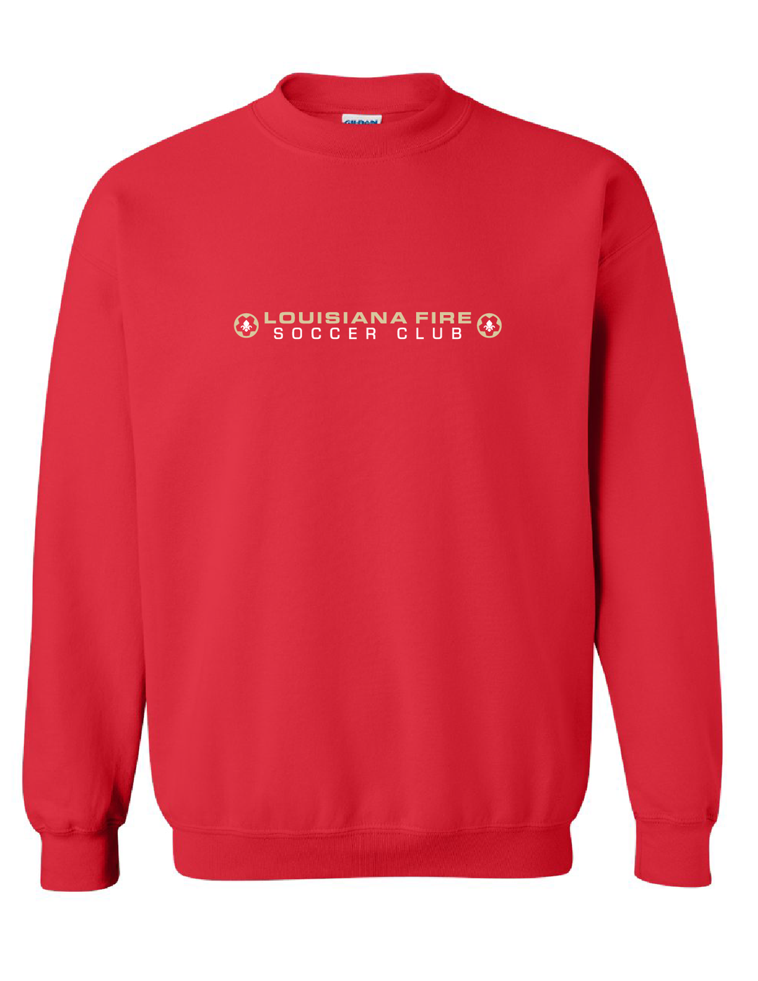 Louisiana Fire Stack Sweatshirt Louisiana Fire SC Spiritwear Red Youth Small - Third Coast Soccer