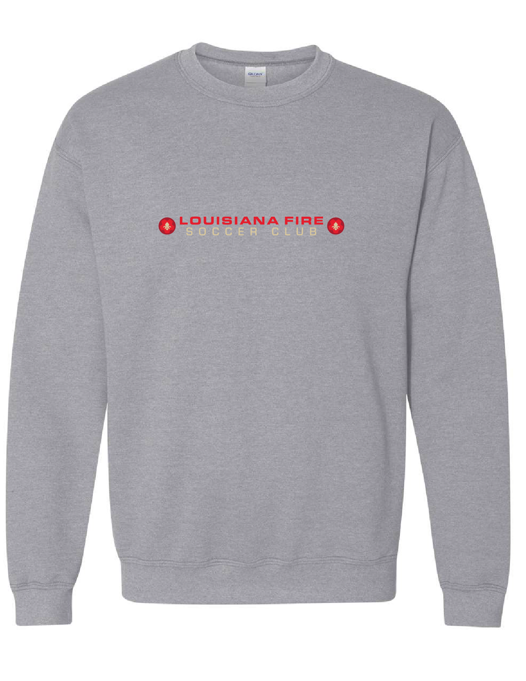 Louisiana Fire Stack Sweatshirt Louisiana Fire SC Spiritwear Sport Grey Youth Small - Third Coast Soccer