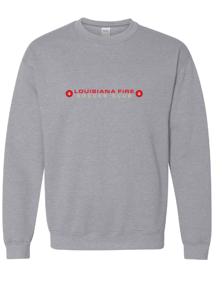Louisiana Fire Stack Sweatshirt Louisiana Fire SC Spiritwear Sport Grey Youth Small - Third Coast Soccer