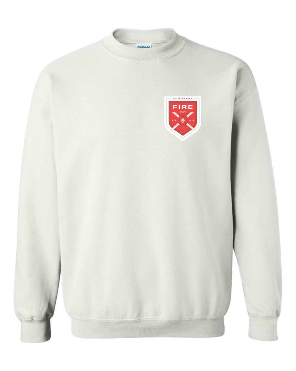 Louisiana Fire SC Sweatshirt Louisiana Fire SC Spiritwear White Youth Small - Third Coast Soccer