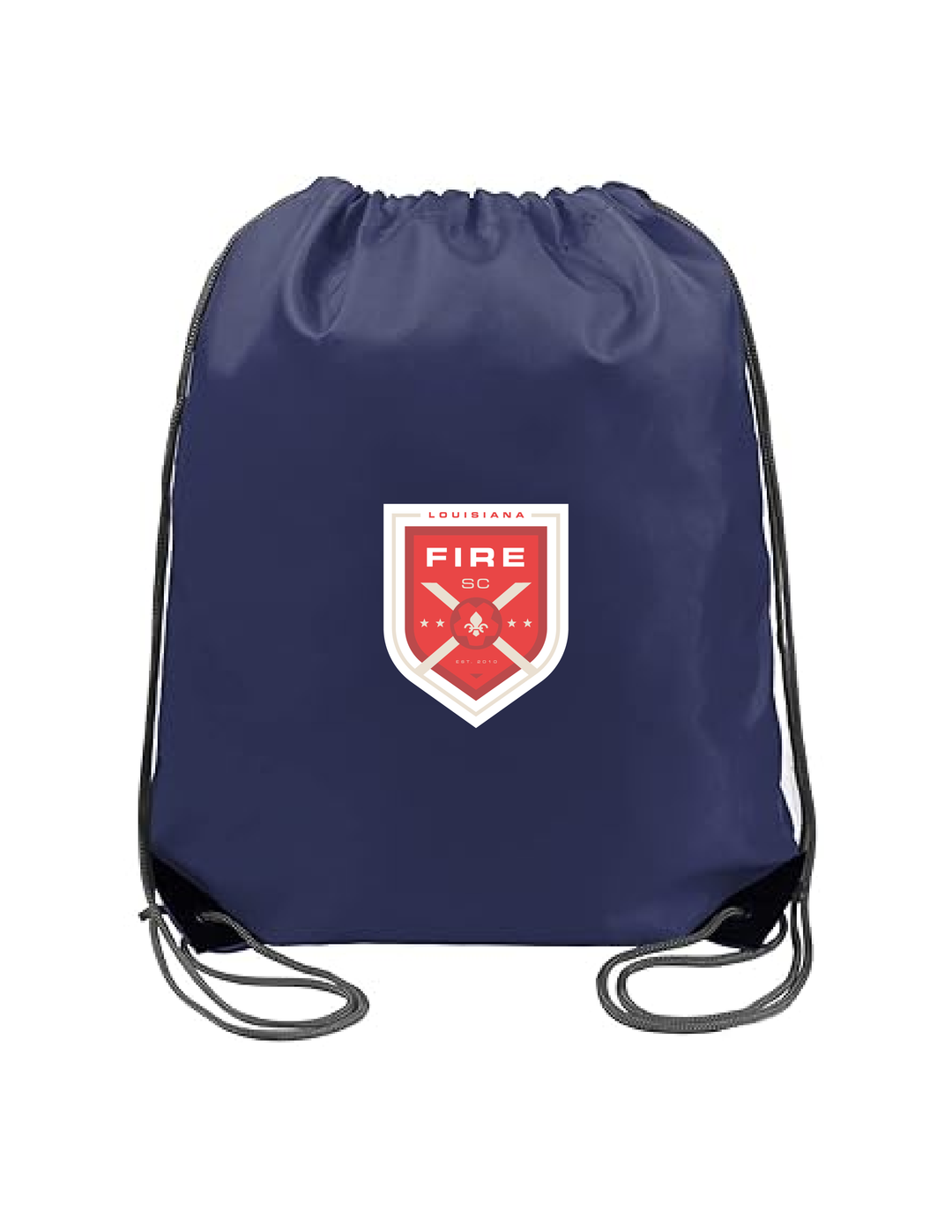 Louisiana Fire Drawstring Bag Louisiana Fire Spiritwear Navy - Third Coast Soccer