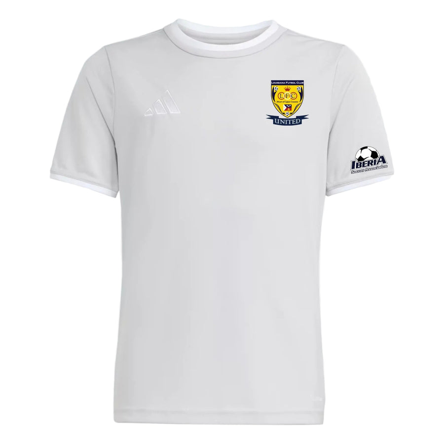 adidas Louisiana FC Youth Entrada 26 Jersey - Grey/White LFC 26-28 - Third Coast Soccer