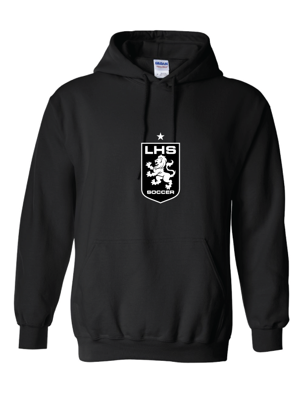 Lafayette High School Hooded Sweatshirt LHS 24 Black Mens Small - Third Coast Soccer