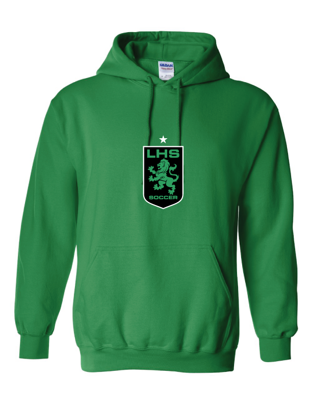 Lafayette High School Hooded Sweatshirt LHS 24 Kelly Green Mens Small - Third Coast Soccer