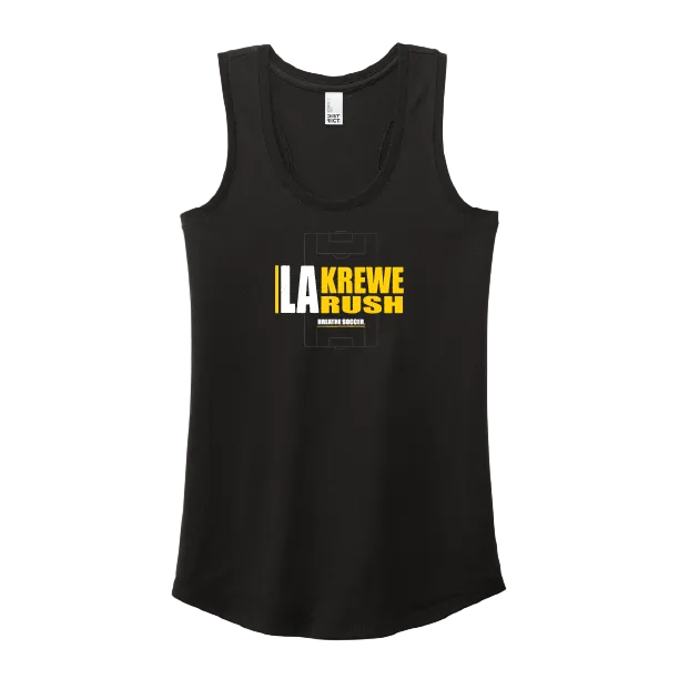 LA Krewe-Rush Women's Racerback Tank - Breathe Soccer LA Krewe Rush Spiritwear - Third Coast Soccer