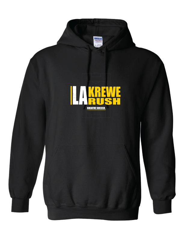 LA Krewe Rush Hoody - Breathe Soccer - Black, Sport Grey or White LA Krewe Rush Spiritwear   - Third Coast Soccer