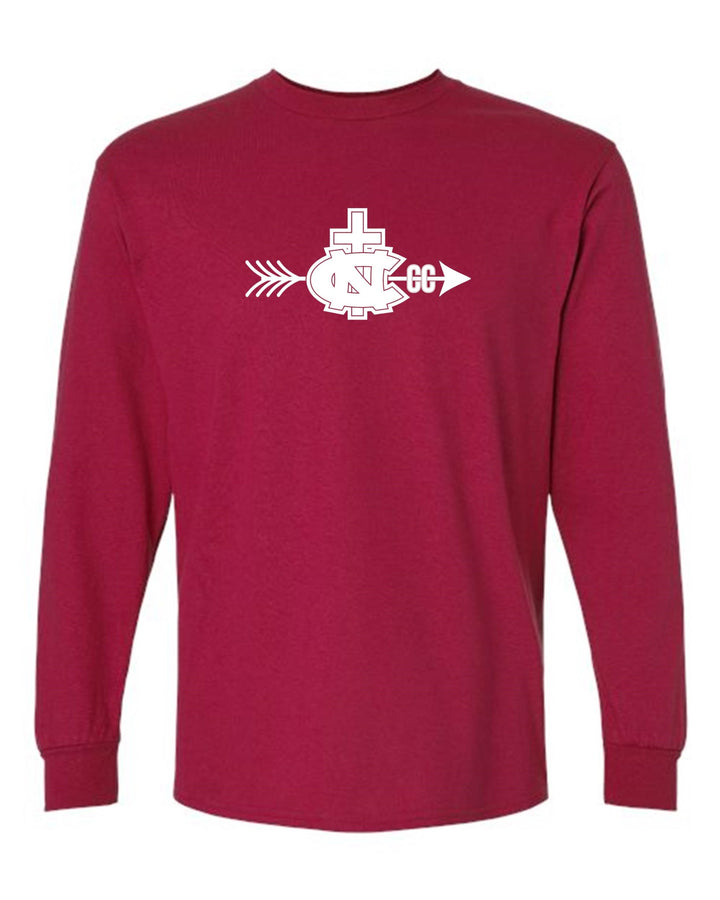 Northlake Cross Country Long-Sleeve T-Shirt NCS Cross Country Crimson Youth Small - Third Coast Soccer