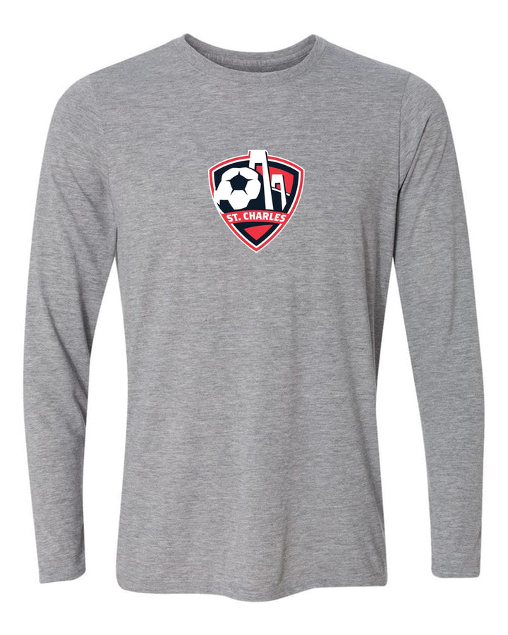 SCSL Long-Sleeve T-Shirt St. Charles Soccer Spiritwear Sport Grey Mens Small - Third Coast Soccer