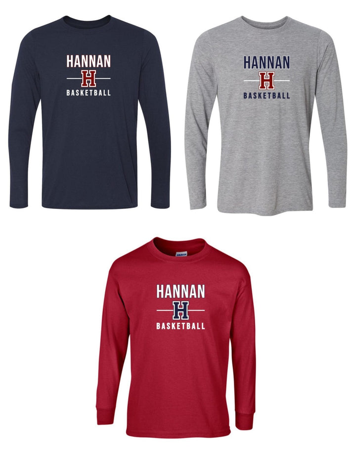 Hannan Basketball Long-Sleeve T-Shirt Hannan Basketball 24   - Third Coast Soccer