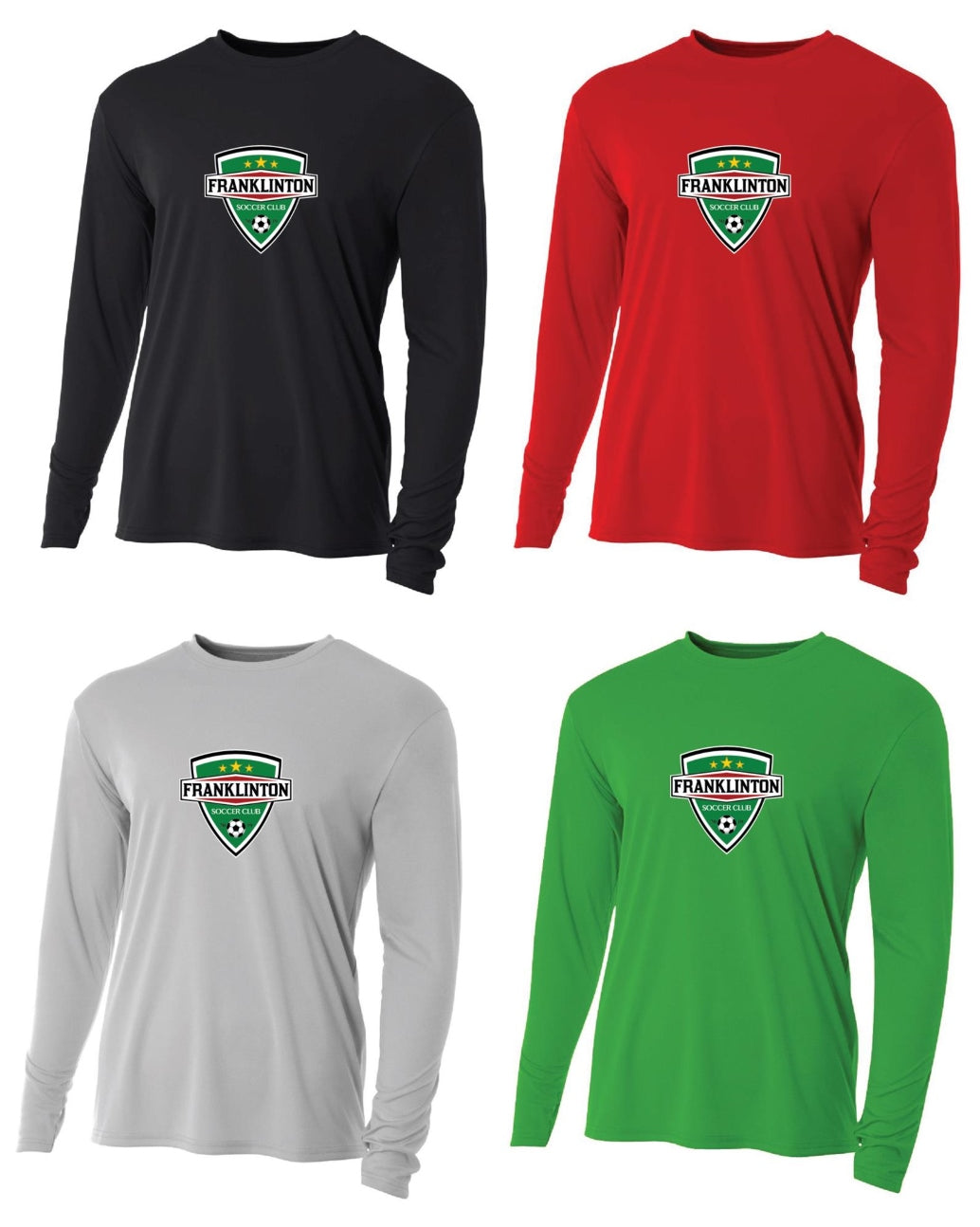 Franklinton SC Logo Long-Sleeve T-Shirt Franklinton SC Spiritwear   - Third Coast Soccer