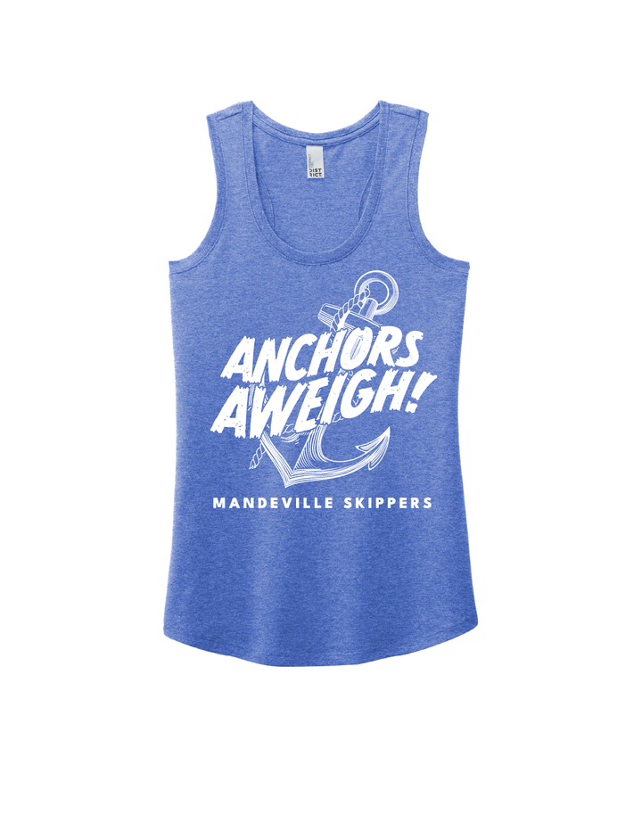 Mandeville HS Anchor Women's Racerback Tank MHS Spiritwear Royal Frost Womens Small - Third Coast Soccer