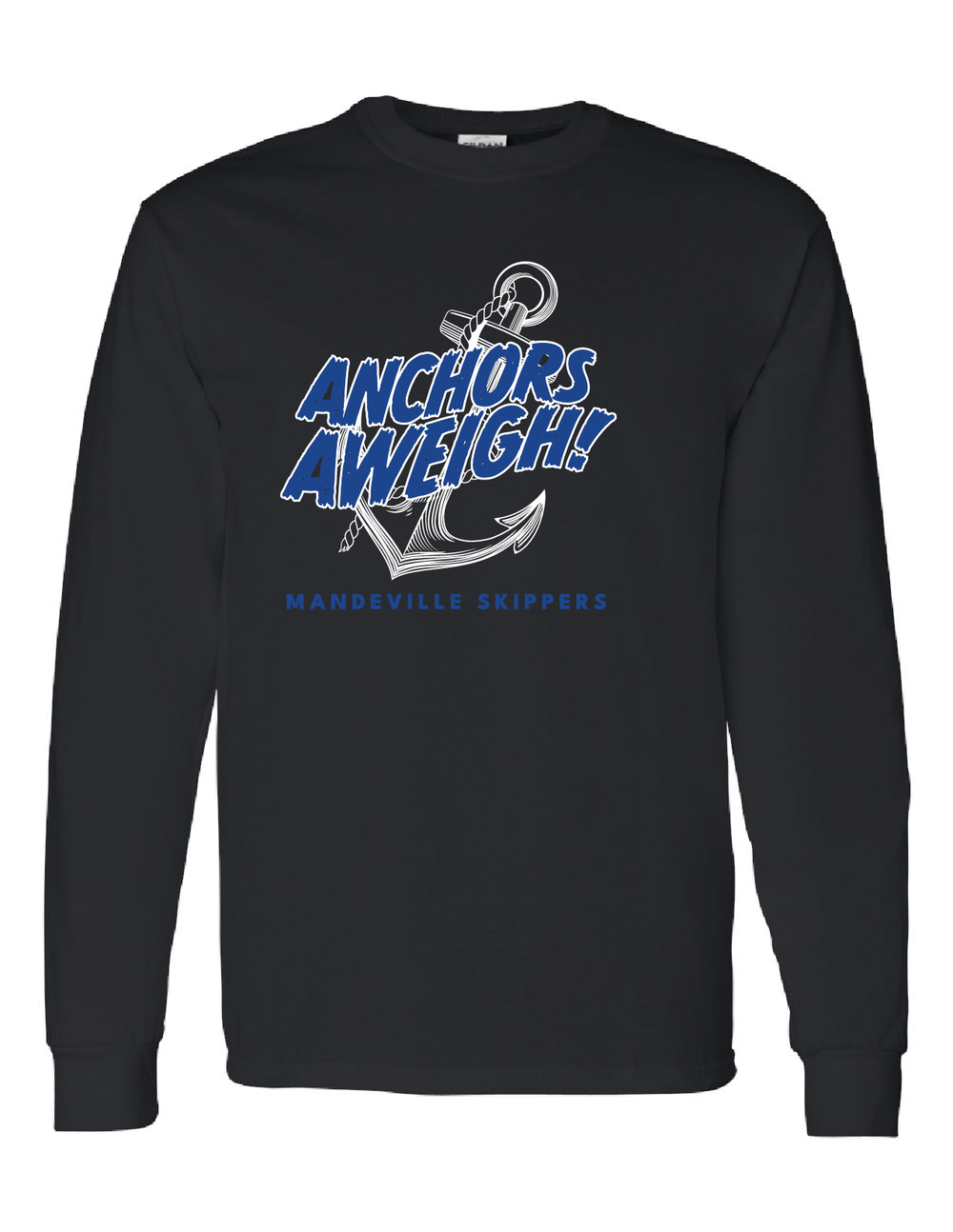 Mandeville HS Anchor Long-Sleeve T-Shirt MHS Spiritwear Black Mens Small - Third Coast Soccer