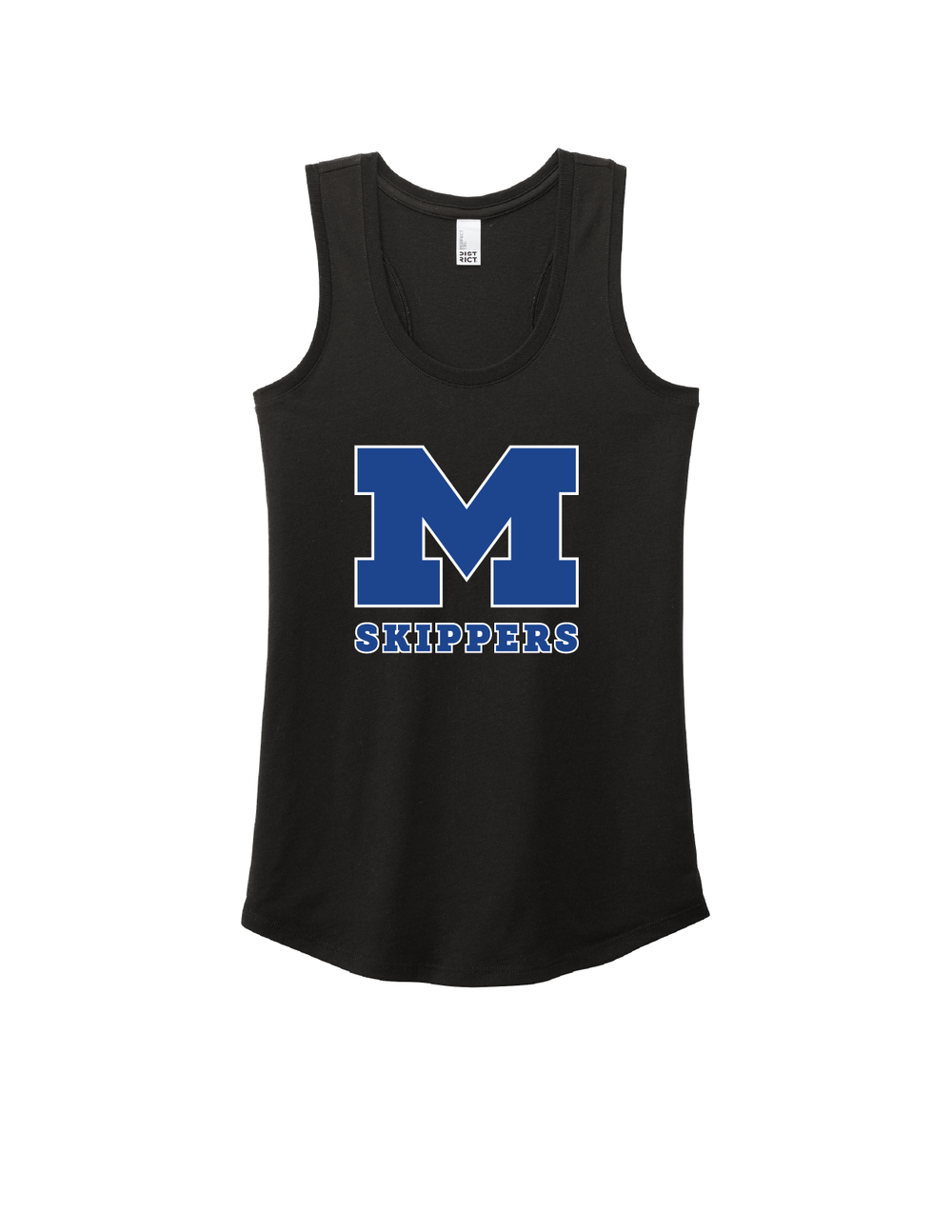 Mandeville HS "M" Women's Racerback Tank MHS Spiritwear Black Womens Small - Third Coast Soccer