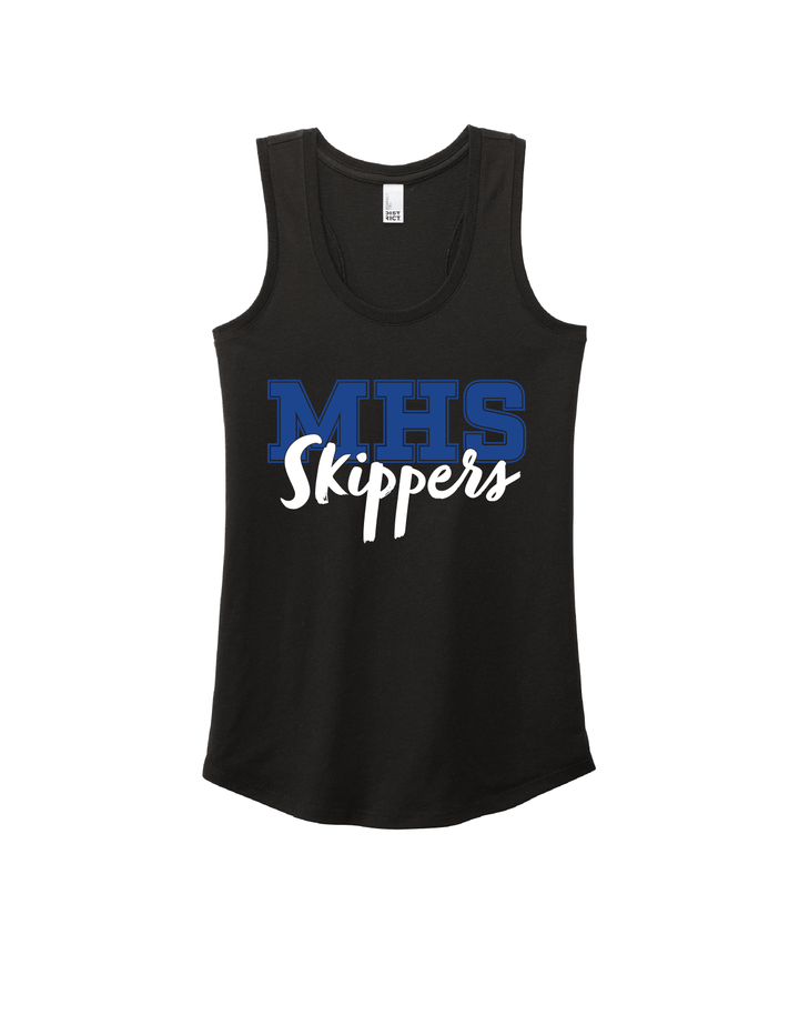 MHS Skippers Women's Racerback Tank MHS Spiritwear Black Womens Small - Third Coast Soccer