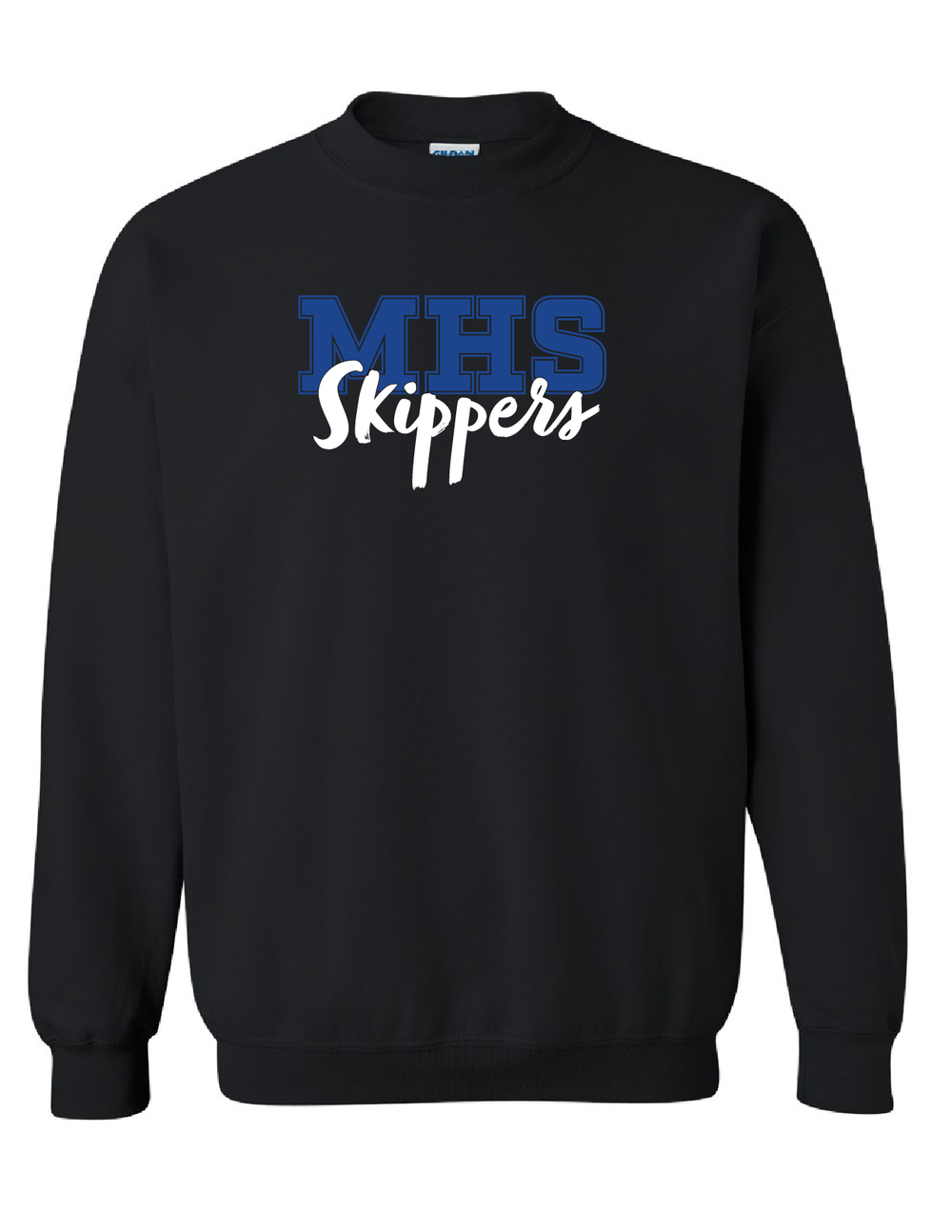 MHS Skippers Crew Neck Sweatshirt MHS Spiritwear Black Mens Small - Third Coast Soccer