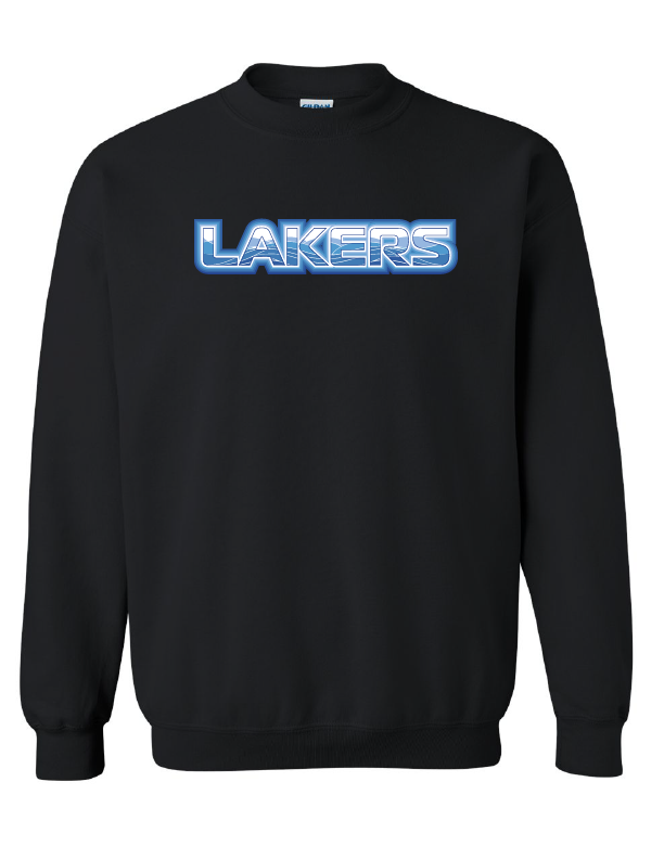 MSC Lakers Crewneck Sweatshirt MSC Spiritwear Black Youth Small - Third Coast Soccer