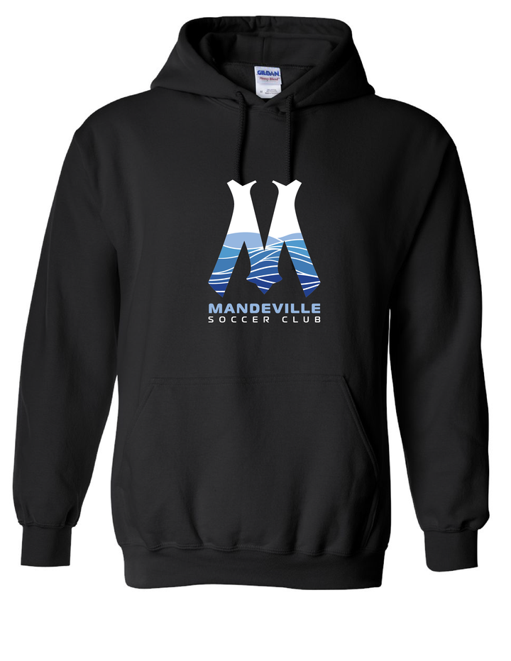 MSC "M" Hooded Sweatshirt MSC Spiritwear Black Mens Small - Third Coast Soccer
