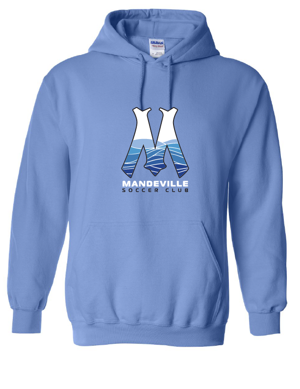 MSC "M" Hooded Sweatshirt MSC Spiritwear Carolina Blue Mens Small - Third Coast Soccer