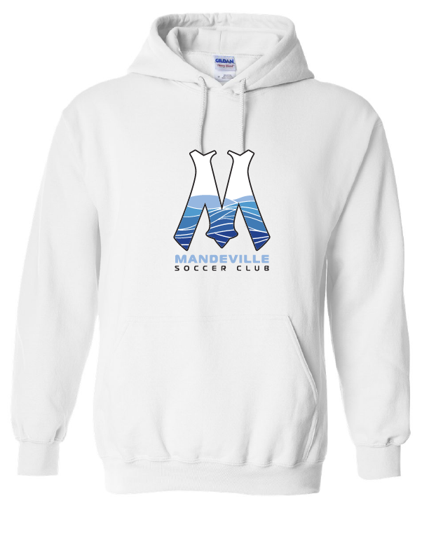 MSC "M" Hooded Sweatshirt MSC Spiritwear White Mens Small - Third Coast Soccer