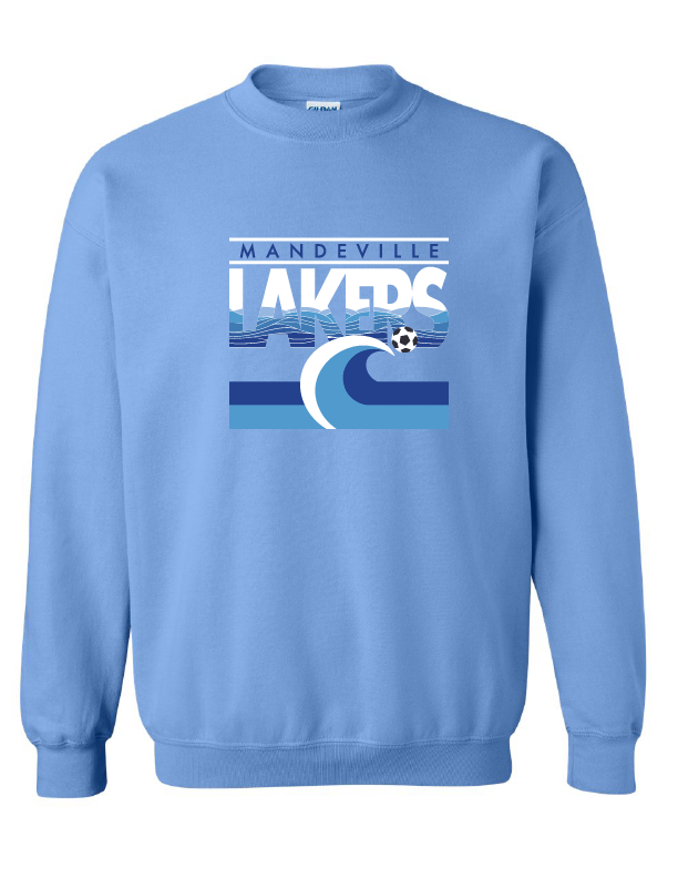 MSC Retro Crewneck Sweatshirt MSC Spiritwear Light Blue Youth Small - Third Coast Soccer