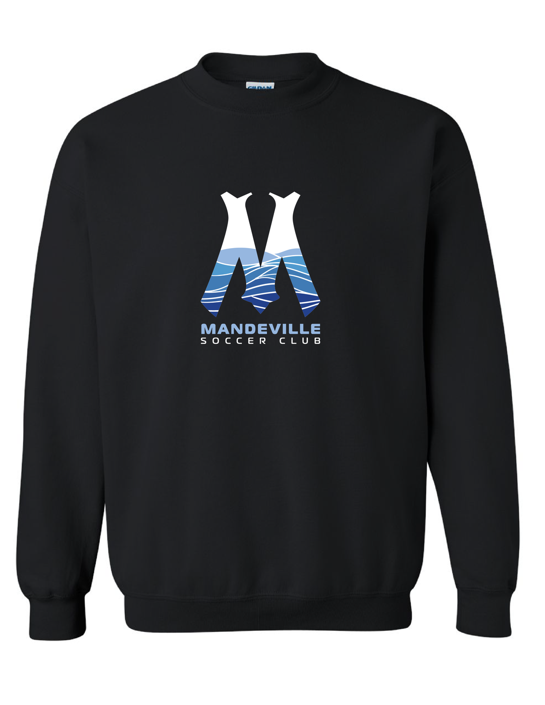 MSC "M" Crewneck Sweatshirt MSC Spiritwear Black Youth Small - Third Coast Soccer