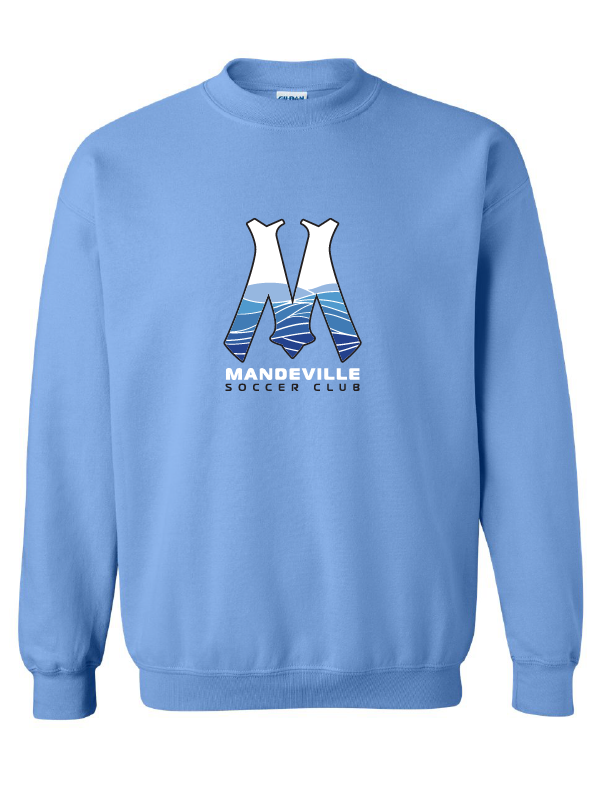MSC "M" Crewneck Sweatshirt MSC Spiritwear Light Blue Youth Small - Third Coast Soccer