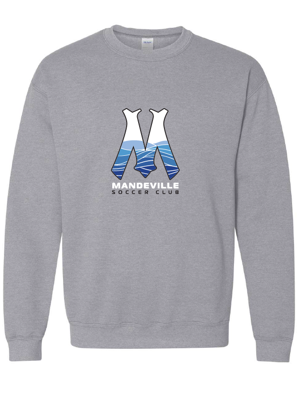 MSC "M" Crewneck Sweatshirt MSC Spiritwear Sport Grey Youth Small - Third Coast Soccer