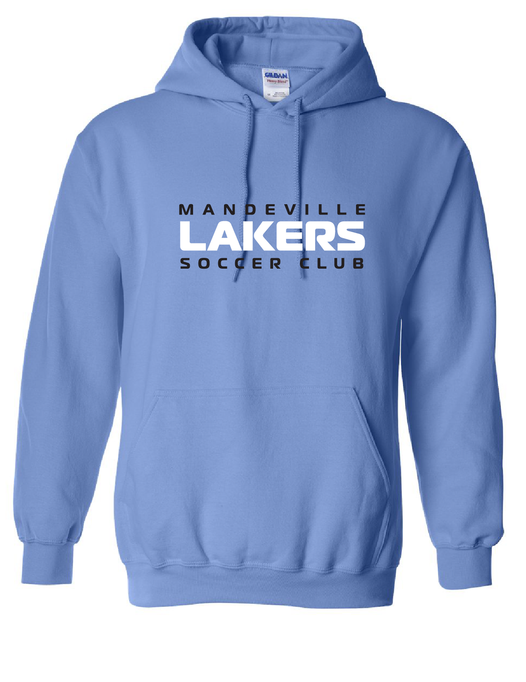 MSC Stack Hooded Sweatshirt MSC Spiritwear Carolina Blue Mens Small - Third Coast Soccer