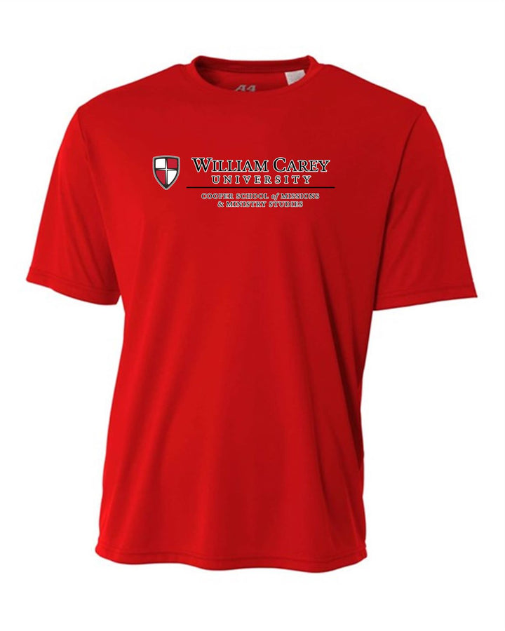 WCU Cooper School Of Missions & Ministry Men's Short-Sleeve Performance Shirt WCU CSMM Red Mens Small - Third Coast Soccer