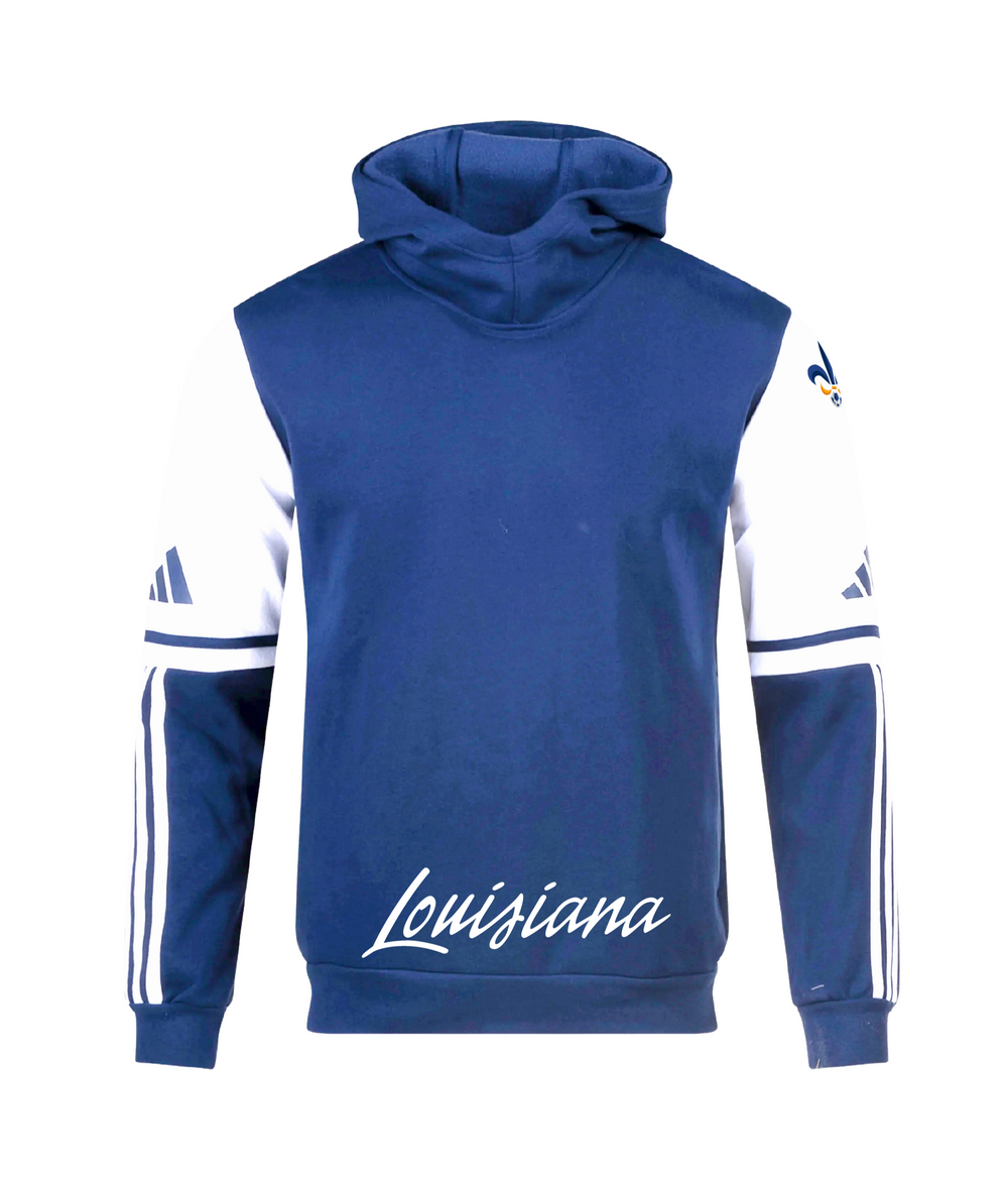 adidas Louisiana Select Men's Squadra 25 Hoodie - Navy/White Louisiana ODP 25 Sngl - Third Coast Soccer
