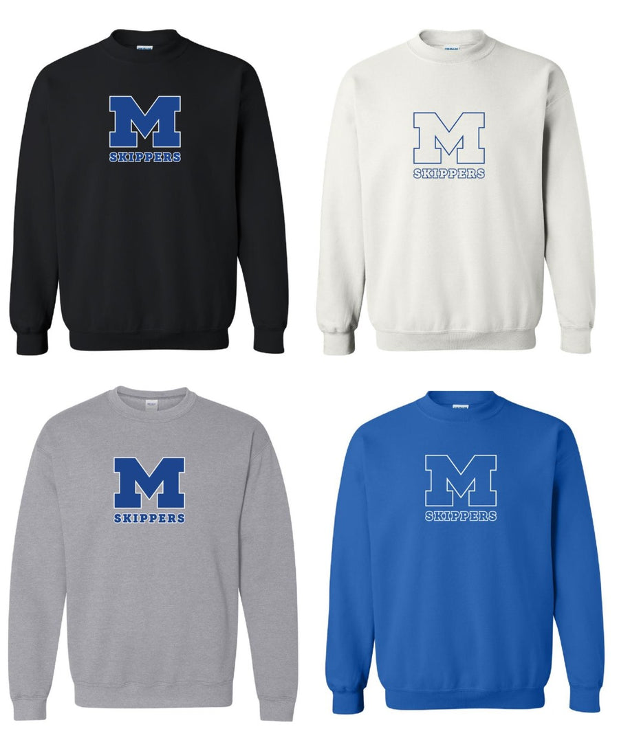 Mandeville HS "M" Crew Neck Sweatshirt MHS Spiritwear - Third Coast Soccer