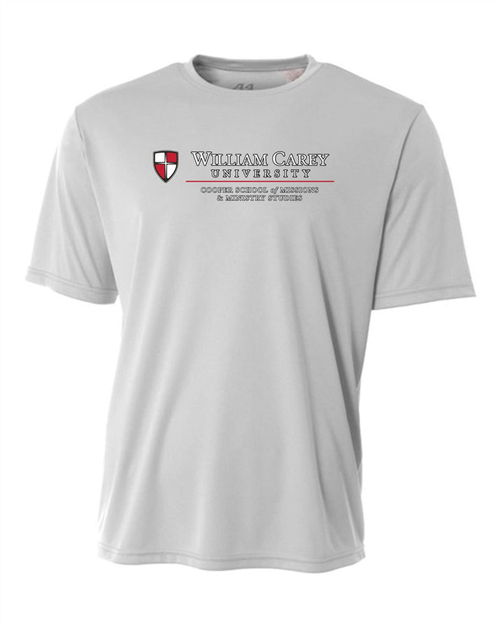 WCU Cooper School Of Missions & Ministry Men's Short-Sleeve Performance Shirt WCU CSMM Silver Grey Mens Small - Third Coast Soccer