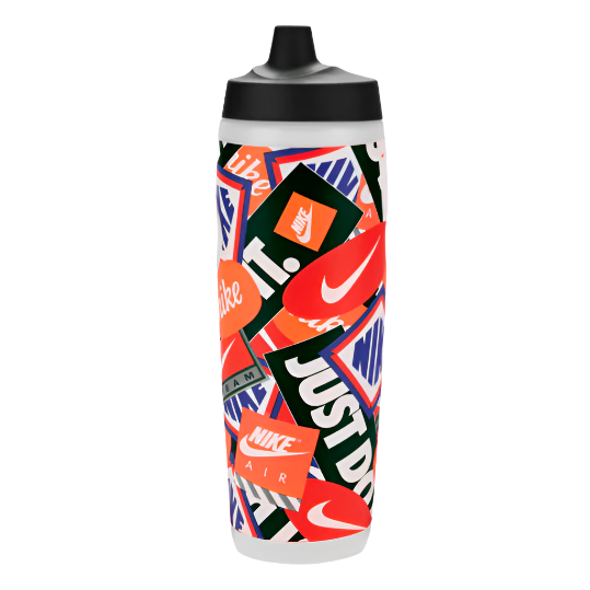 Nike Refuel 24 Oz Graphic Bottle - Black/Crimson/Orange Drinkware - Third Coast Soccer