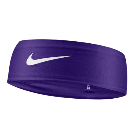 Nike Dri-Fit Fury Classic Headband Player Accessories Team Court Purple/White - Third Coast Soccer
