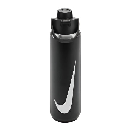 Nike SS Recharge Chug 24 Oz - Black/White Drinkware - Third Coast Soccer