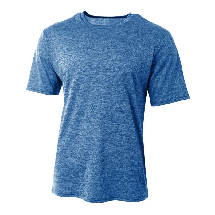 A4 Inspire Tonal Space Performance Tee T-Shirts Light Blue Mens Small - Third Coast Soccer