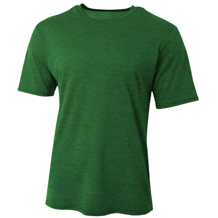 A4 Inspire Tonal Space Performance Tee T-Shirts Kelly Green Mens Small - Third Coast Soccer