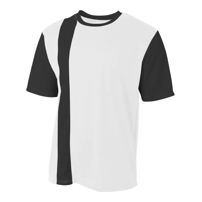 A4 Legend Soccer Jersey Jerseys White/Black Youth XSmall - Third Coast Soccer
