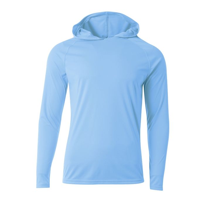 A4 Cooling Performance Long Sleeve Hooded Tee T-Shirts   - Third Coast Soccer