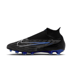 Nike Gripknit Phantom GX Elite Dynamic Fit FG - Black/Chrome/Hyper Royal Men's Footwear   - Third Coast Soccer