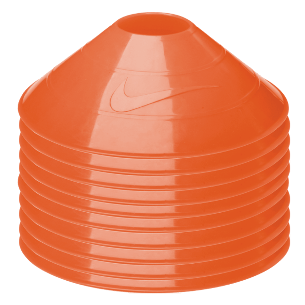 Nike Training Cones - 10 Pack Coaching Accessories Total Orange  - Third Coast Soccer