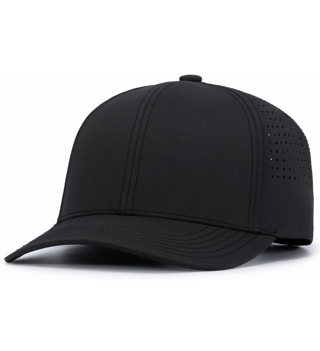 Pacific Headwear Lightweight Perforated Snapback Hats Charcoal - Third Coast Soccer
